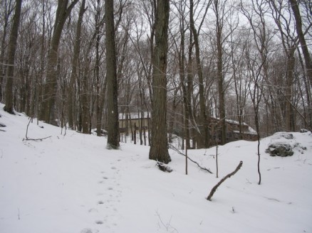 Houses close to the trail