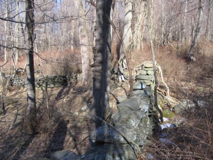 John E Hand Park stone walls